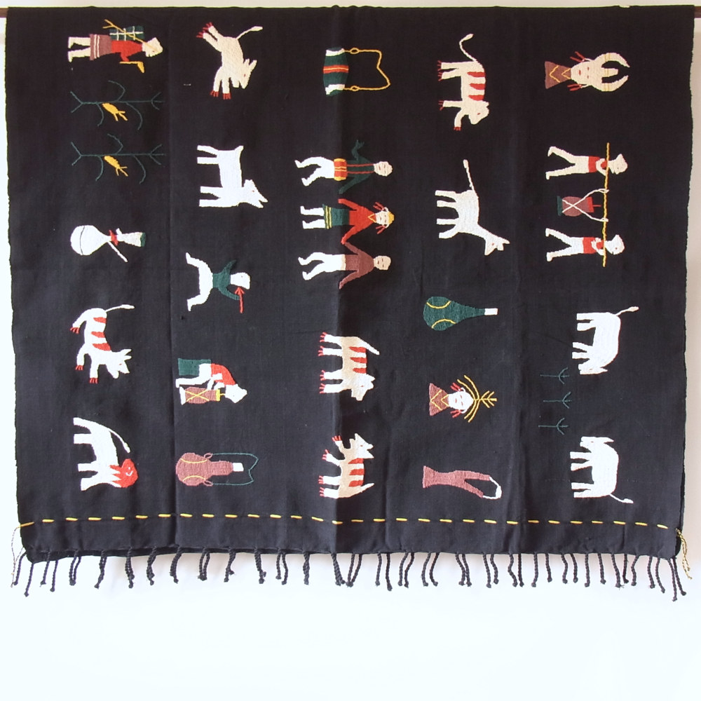 チン族刺繍布